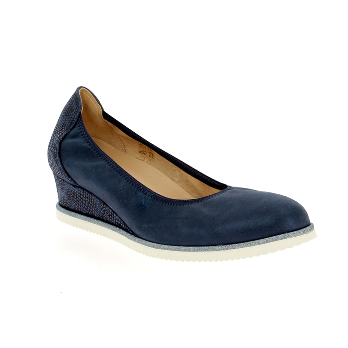 Softwaves pumps blauw blauw