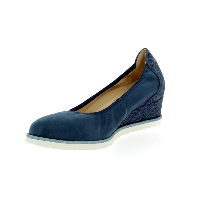 Softwaves pumps blauw blauw