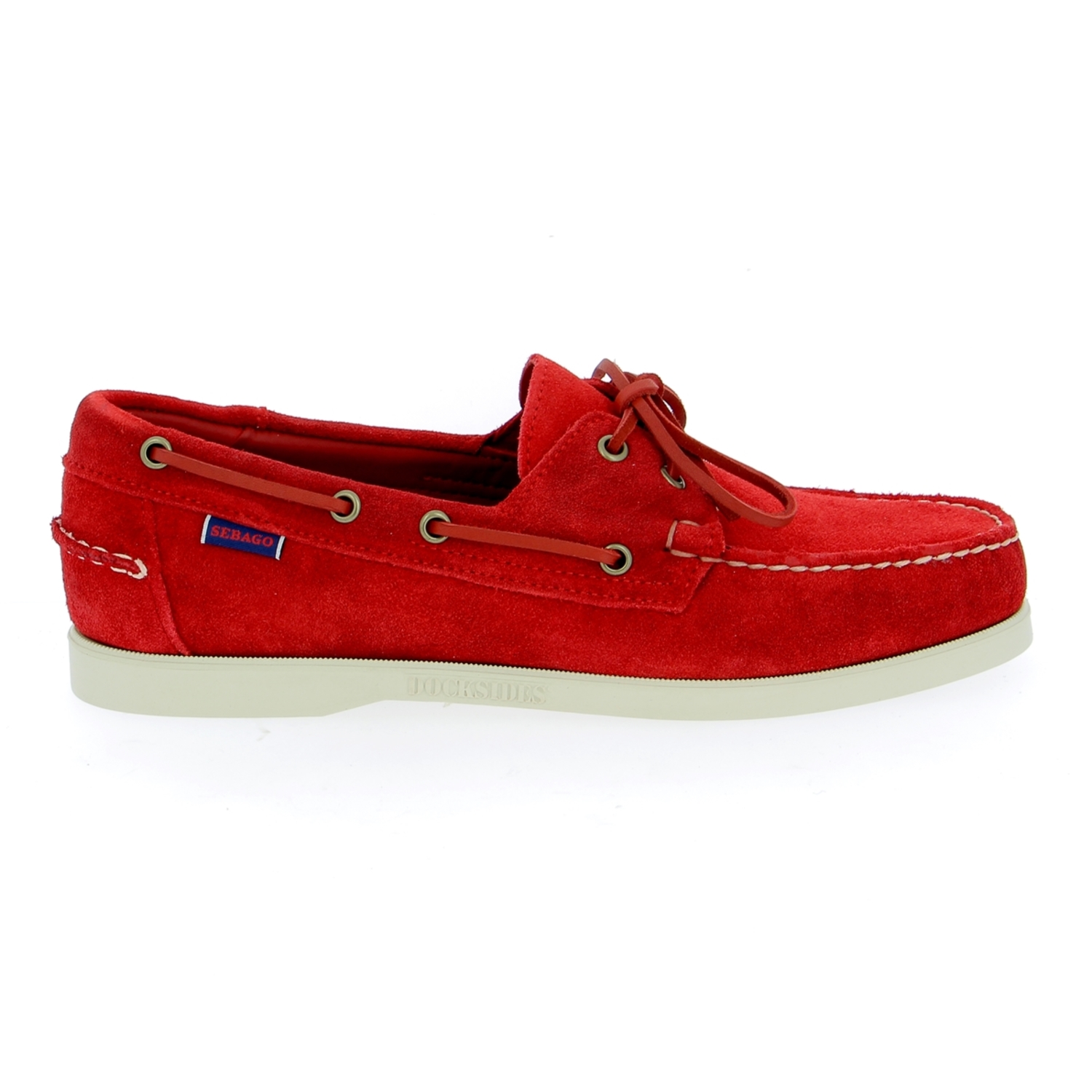 Zoom Sebago bateaux rouge