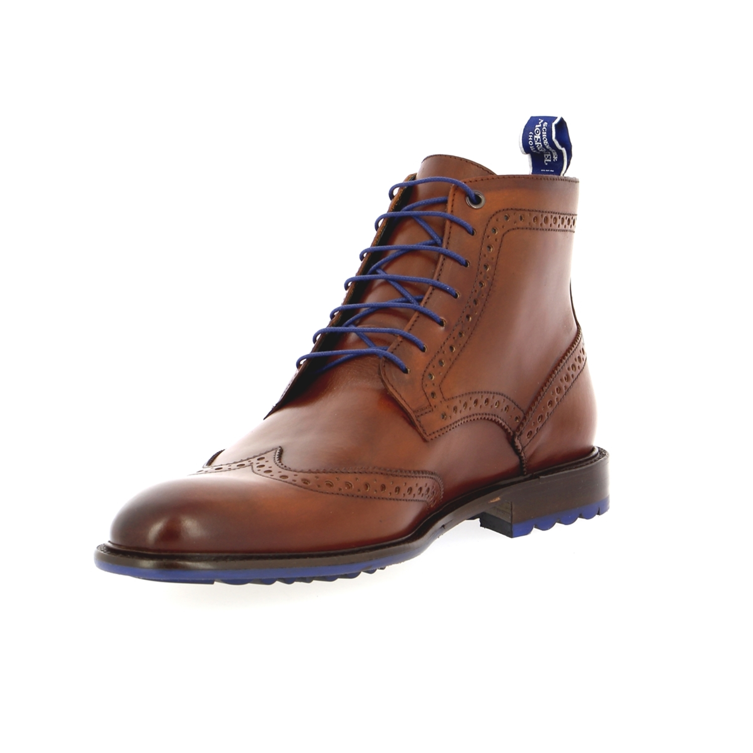 Zoom Floris Van Bommel bottines cognac