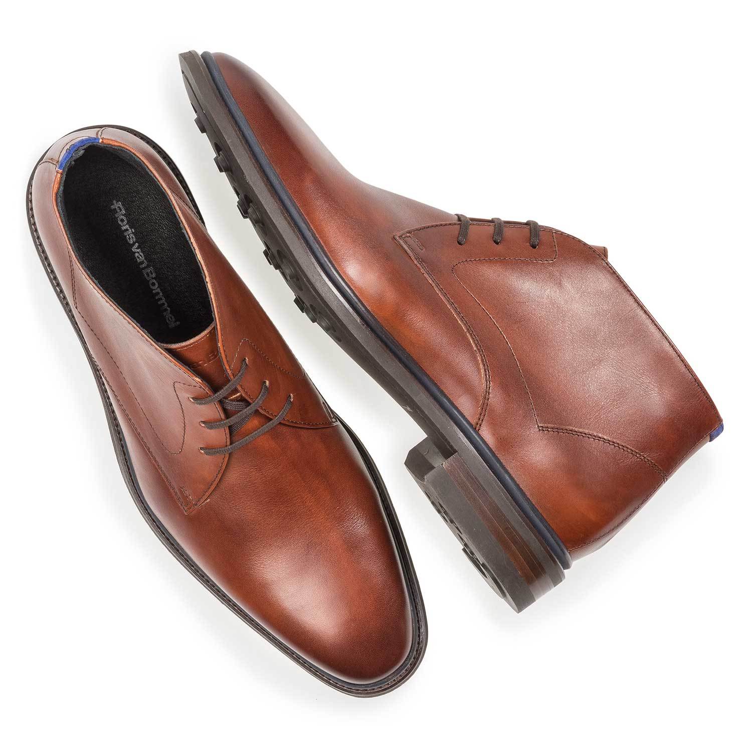 Zoom Floris Van Bommel bottines cognac