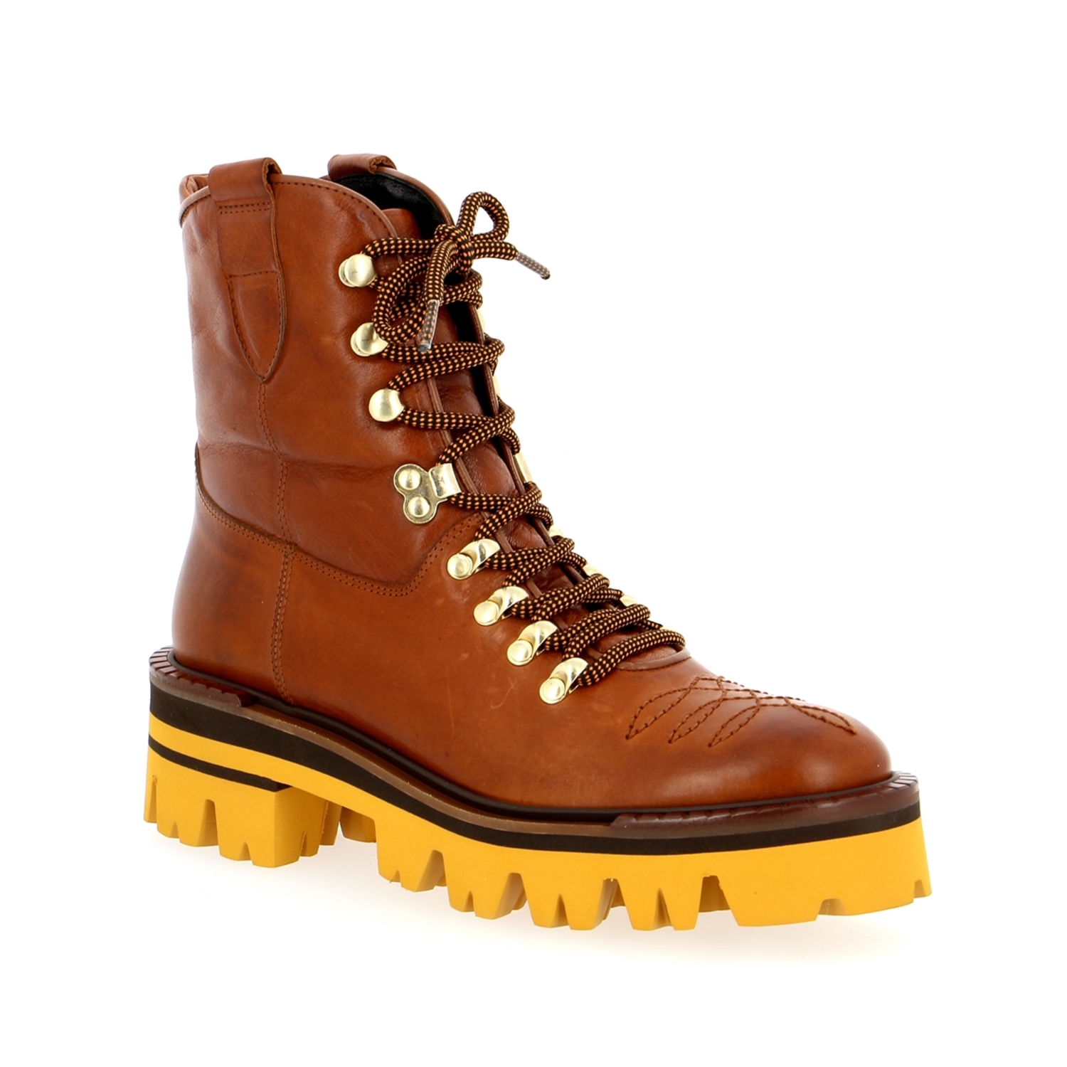 Zoom Zinda bottines cognac