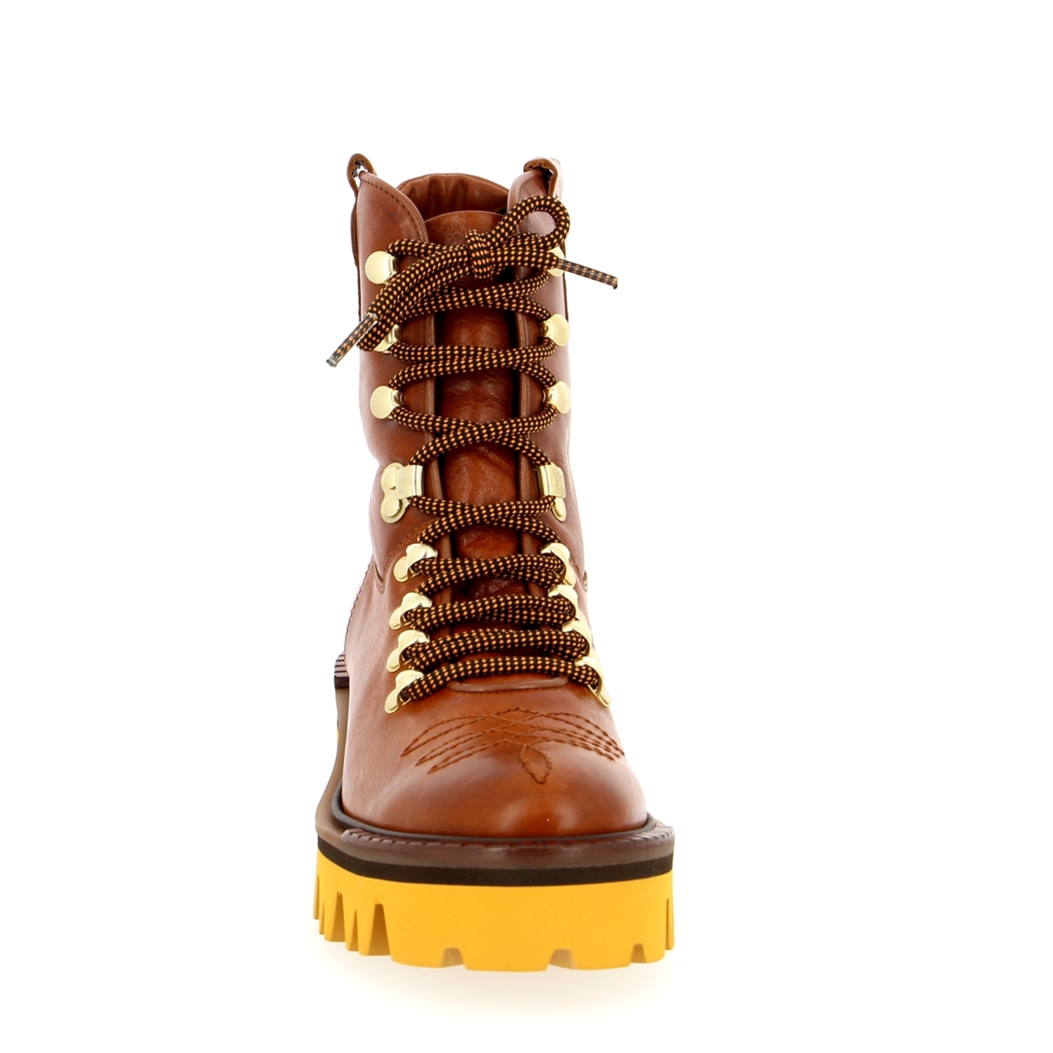 Zoom Zinda bottines cognac