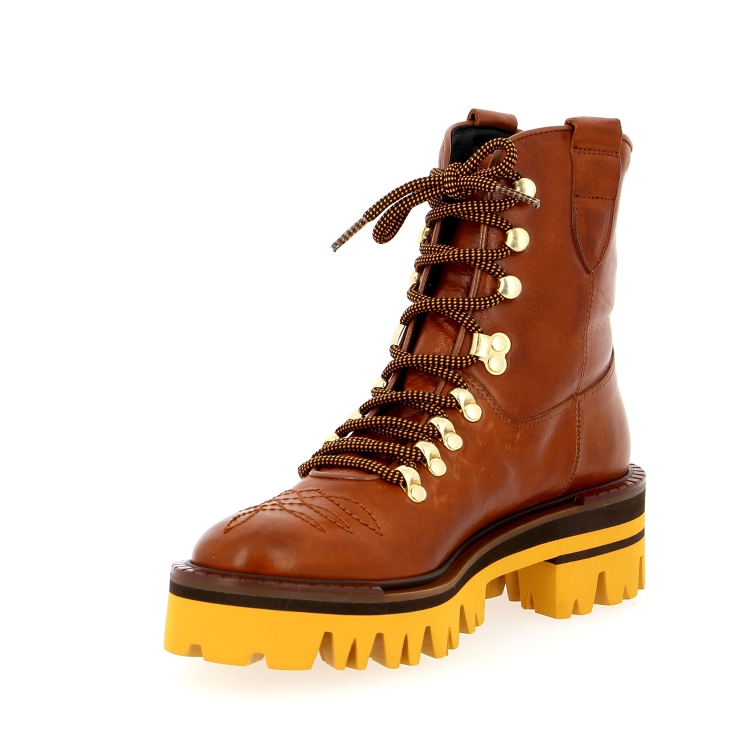 Zoom Zinda bottines cognac