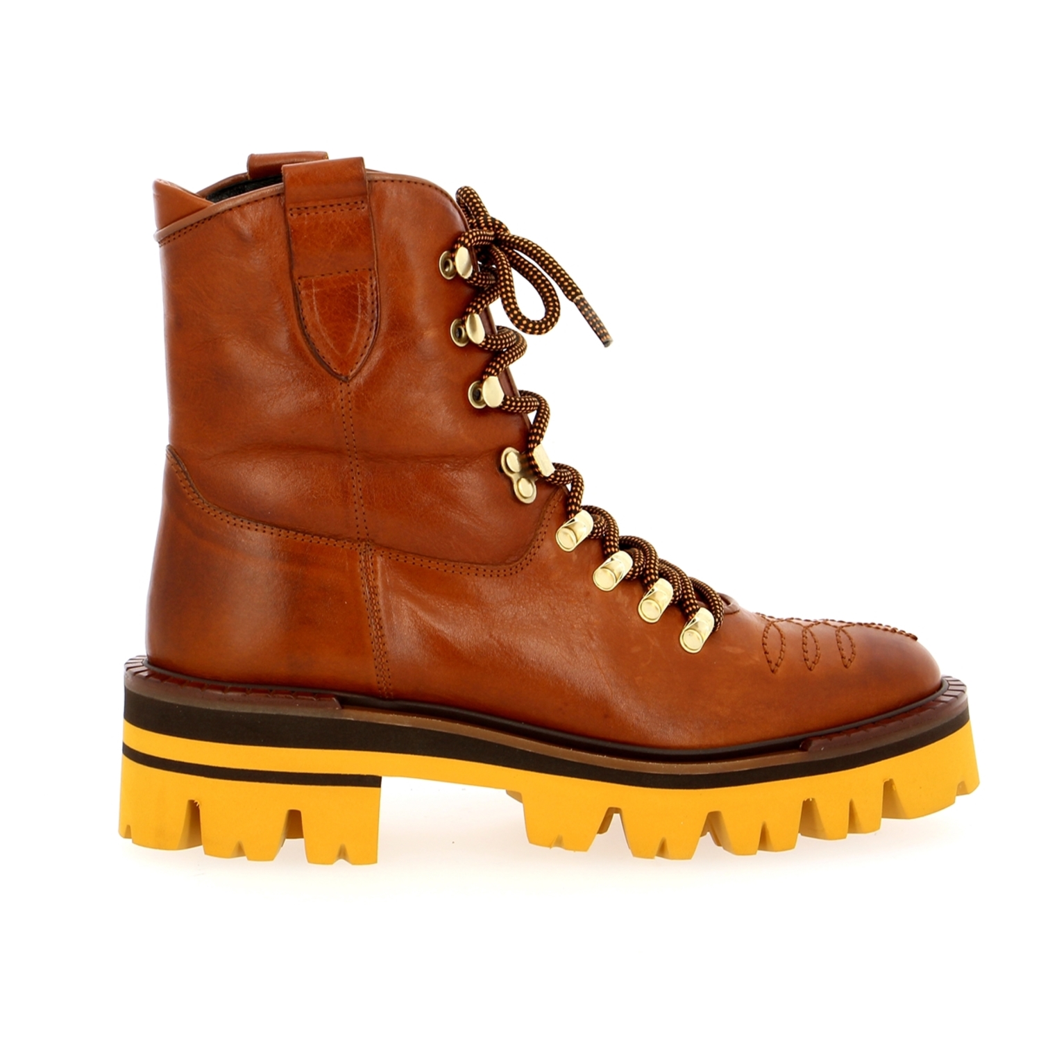 Zoom Zinda bottines cognac