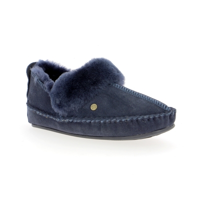 Warmbat pantoffels blauw