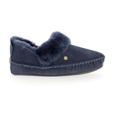 Warmbat pantoffels blauw