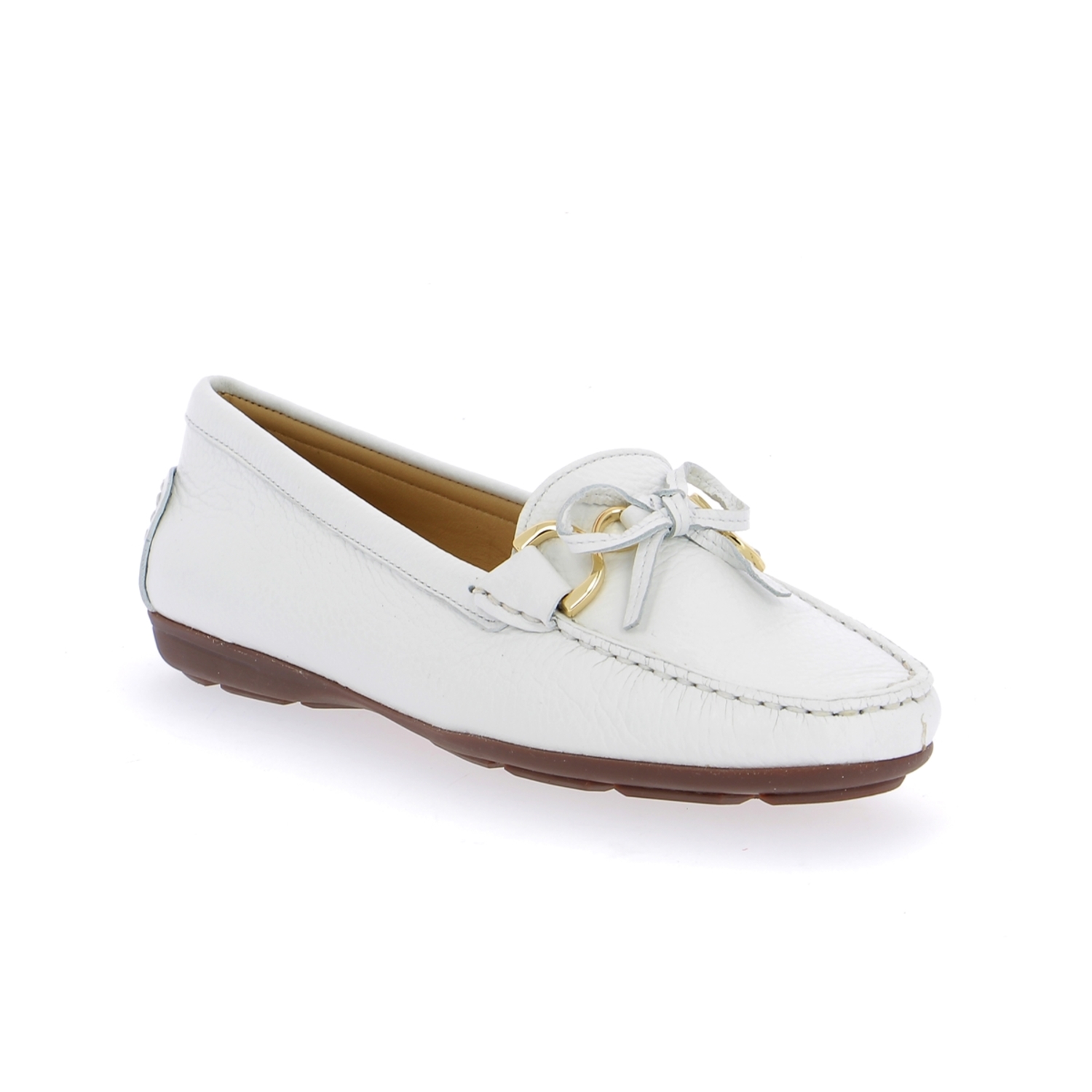 Zoom Cypres moccassins blanc