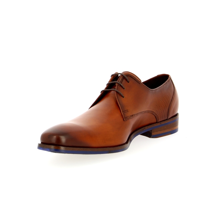 Floris Van Bommel Veterschoenen cognac