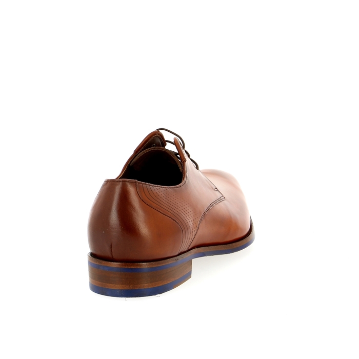 Floris Van Bommel Veterschoenen cognac