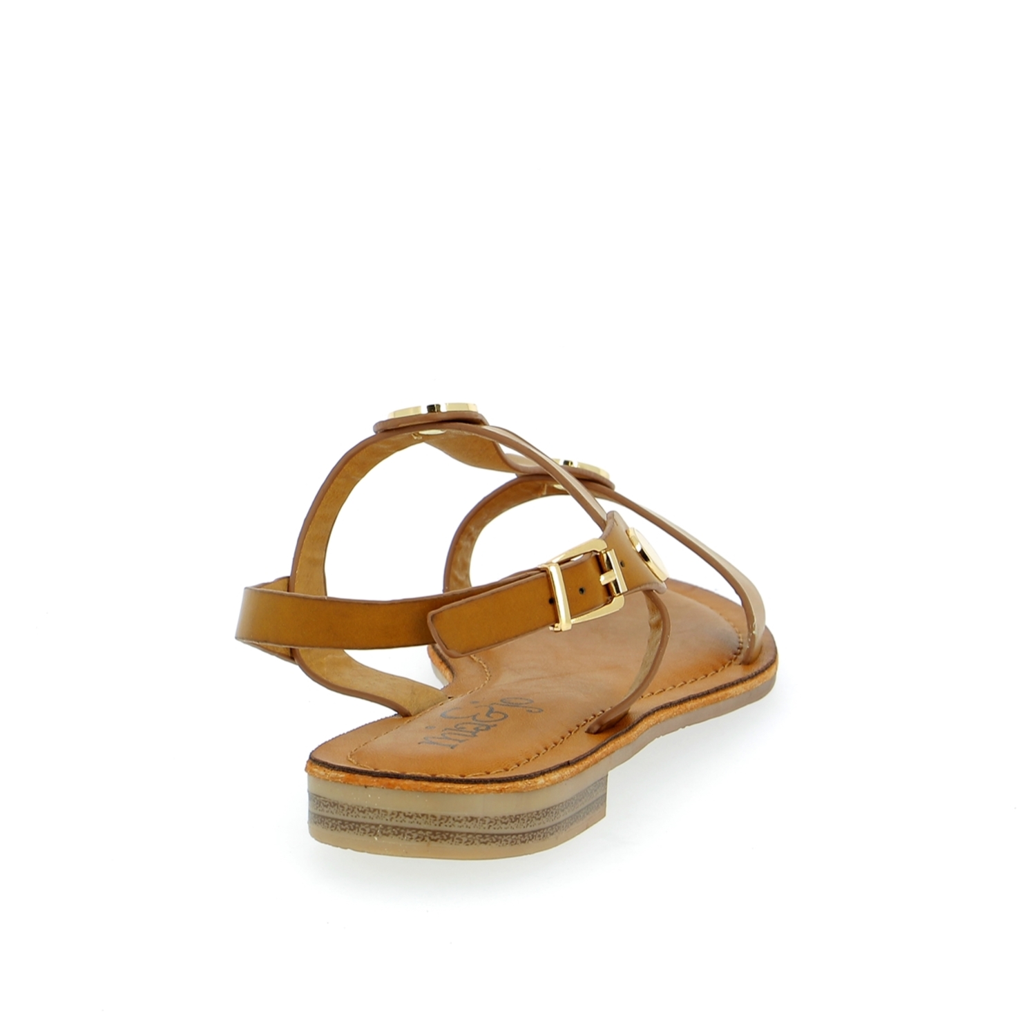 Zoom Mia&jo sandales cognac