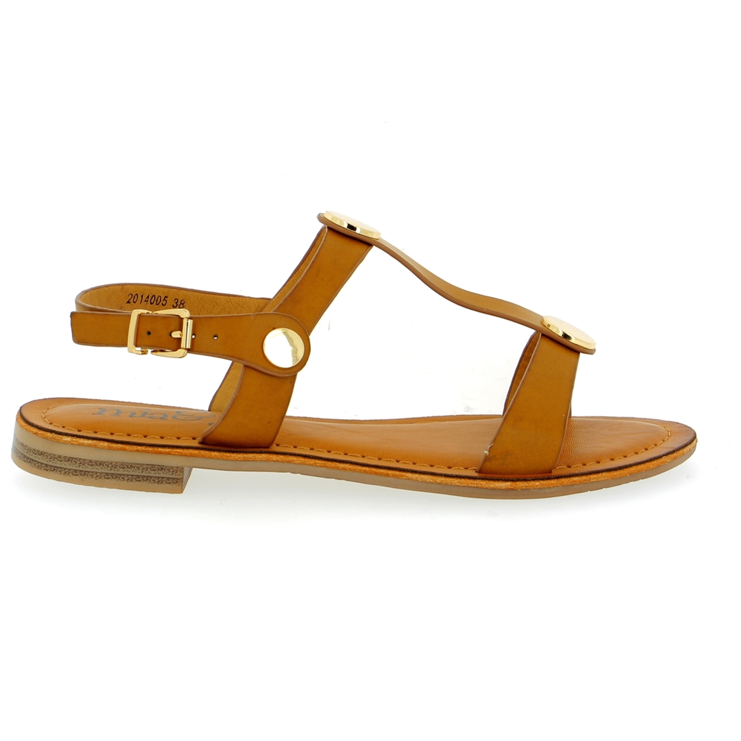 Zoom Mia&jo sandalen cognac