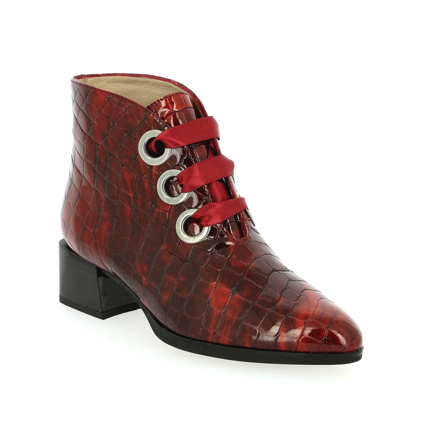 Zoom Hispanitas bottines rouge