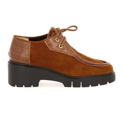 Unisa veterschoenen cognac