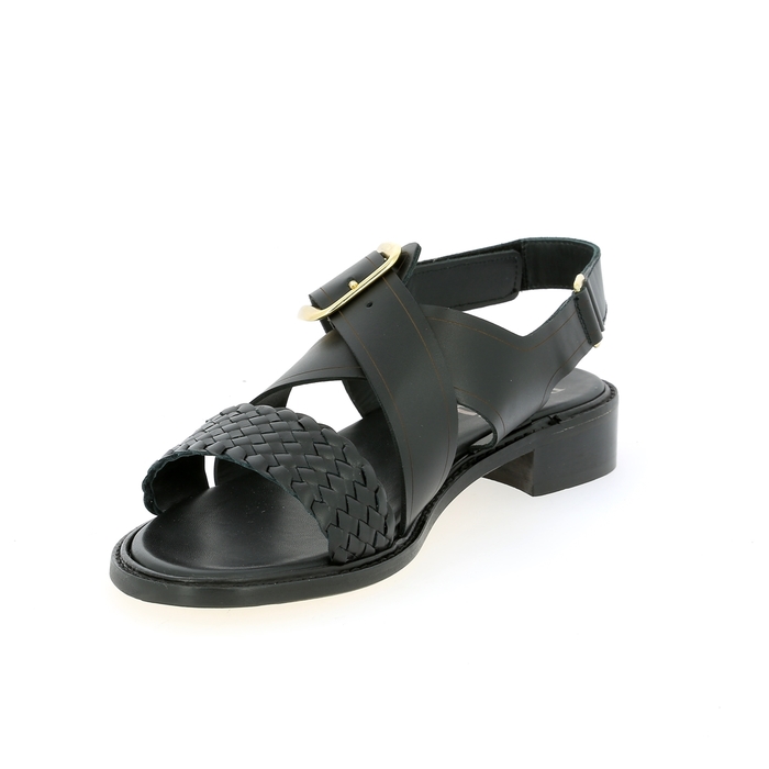 Pertini sandalen zwart zwart