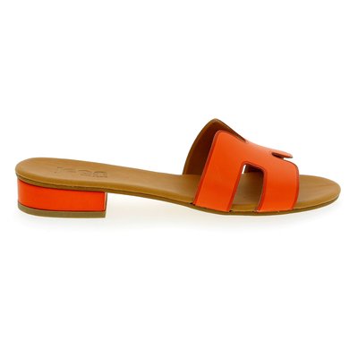 Delaere muiltjes - slippers oranje