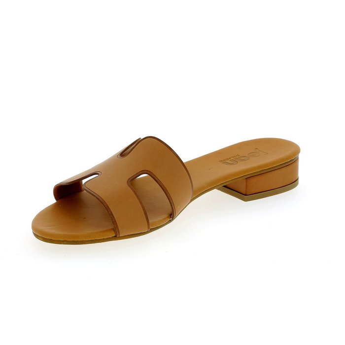 Delaere Muiltjes - slippers cognac