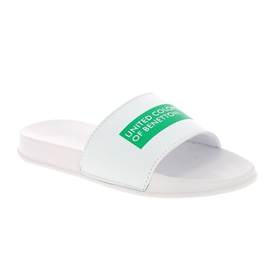 Benetton muiltjes - slippers wit