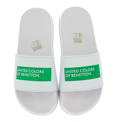 Benetton muiltjes - slippers wit