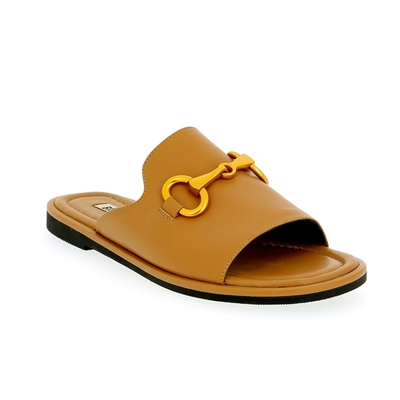 Bibilou muiltjes - slippers camel