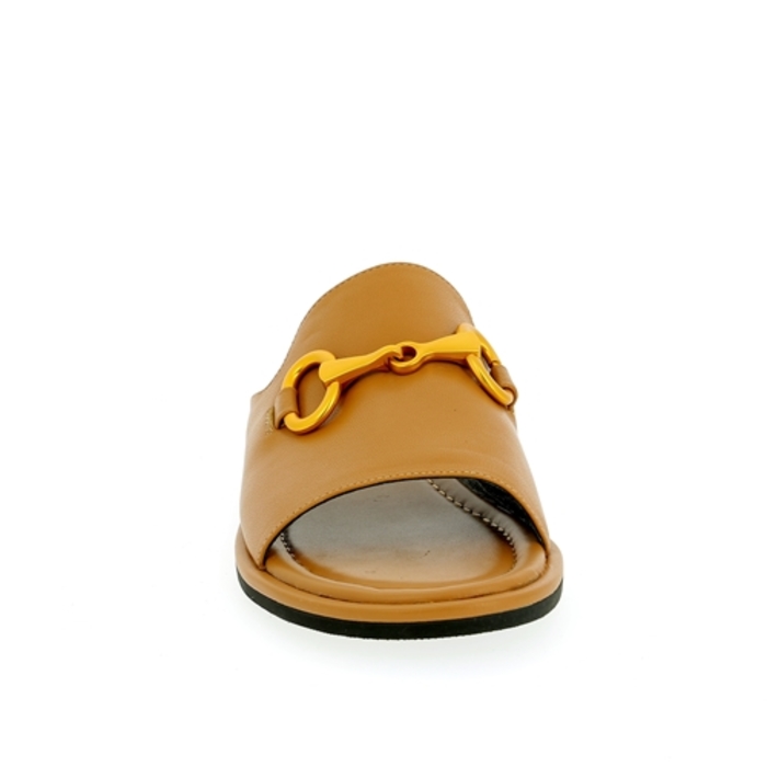 Bibilou Muiltjes - slippers camel