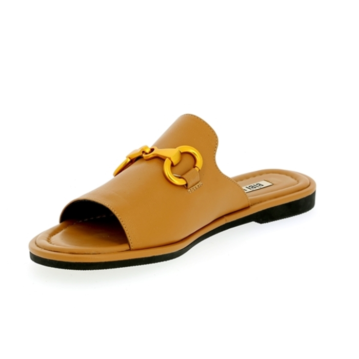 Bibilou Muiltjes - slippers camel