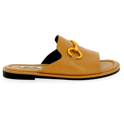 Bibilou muiltjes - slippers camel