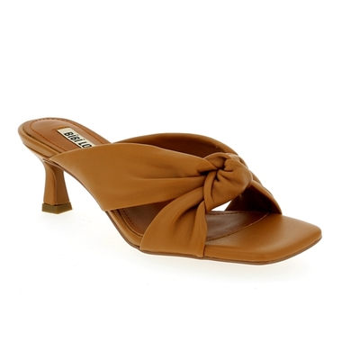 Bibilou muiltjes - slippers camel