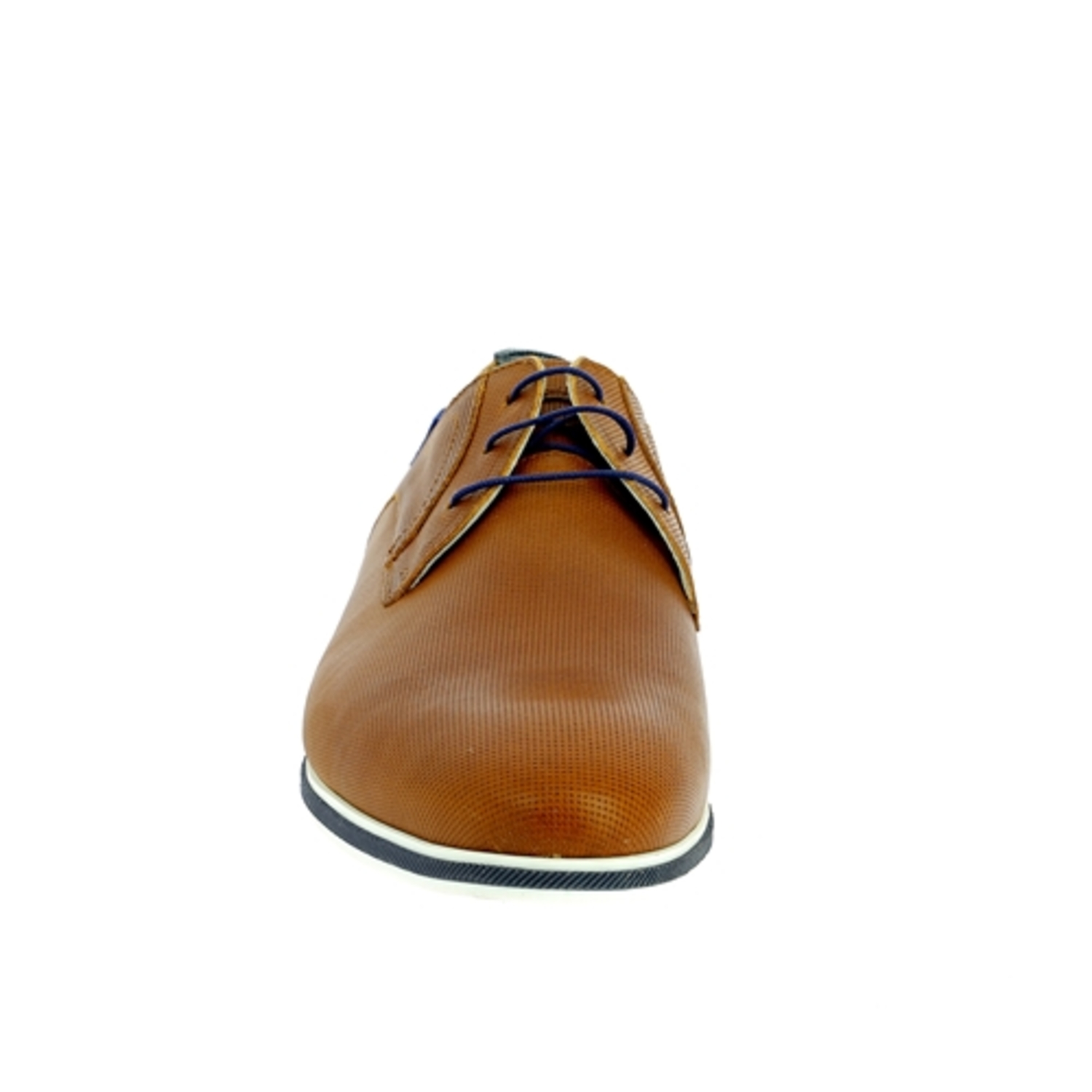 Zoom Floris Van Bommel veterschoenen cognac