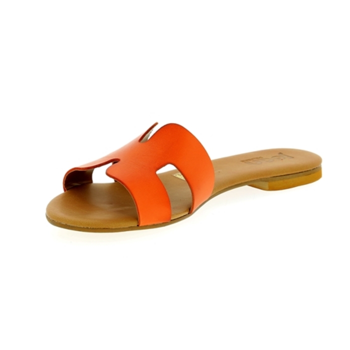 Delaere Muiltjes - slippers oranje