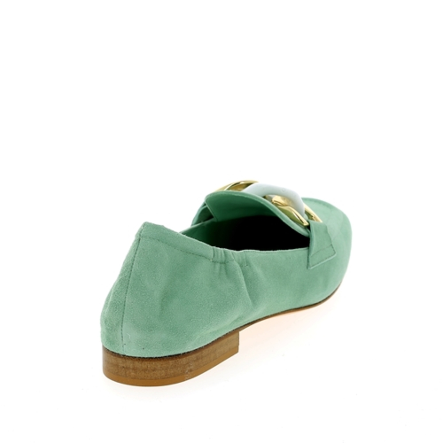 Zoom Alessandra Peluso moccassins menthe