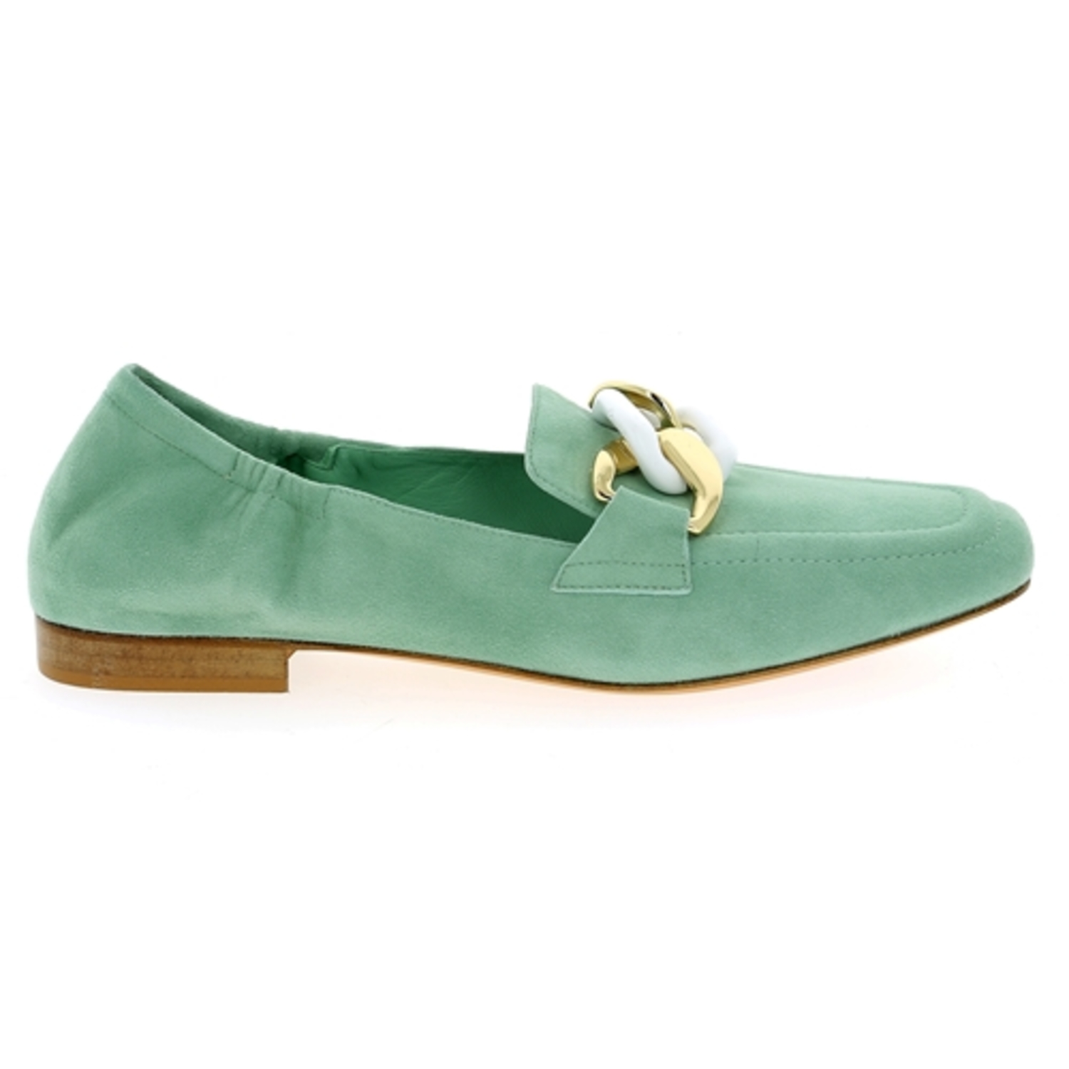 Zoom Alessandra Peluso moccassins menthe