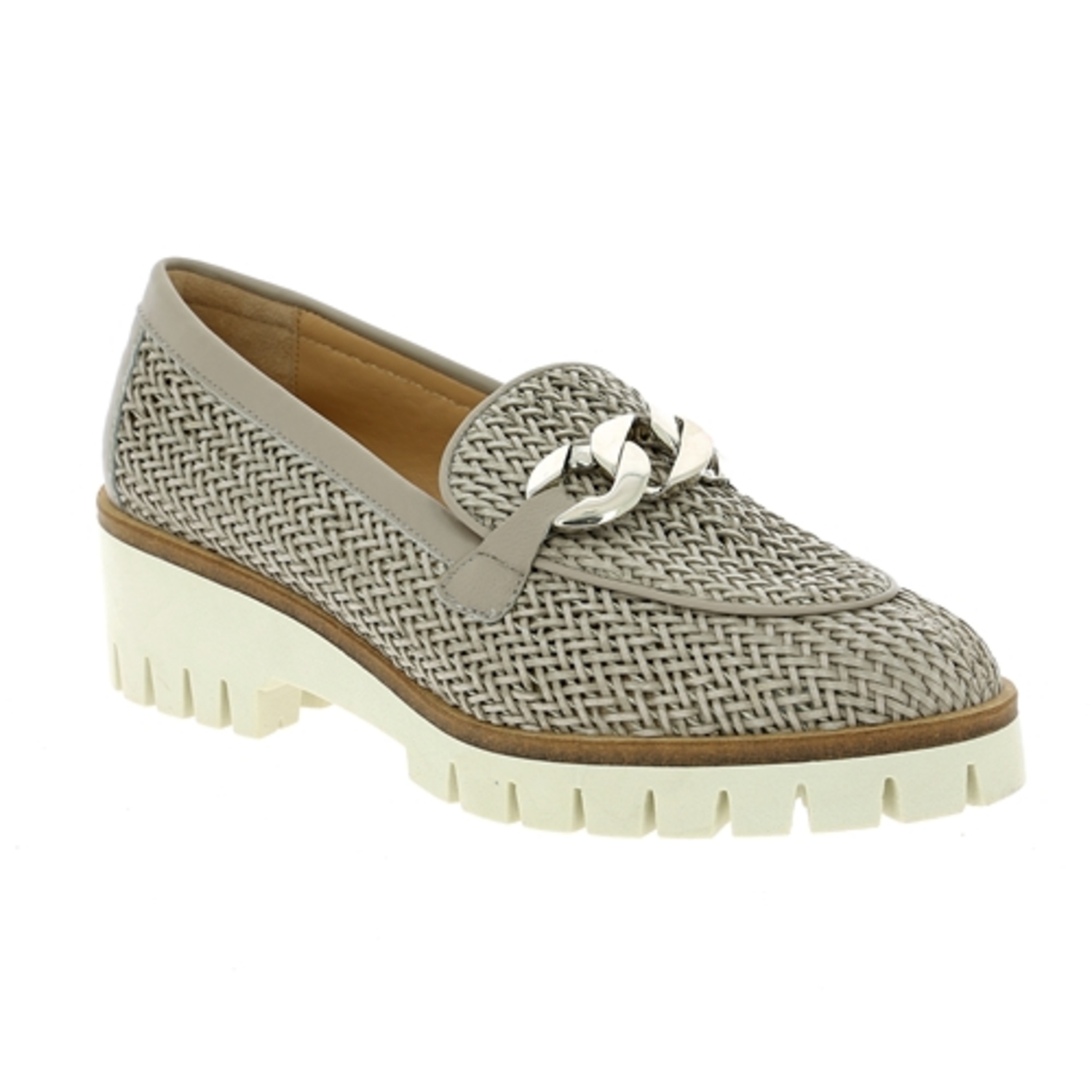 Zoom J'hay moccassins perle