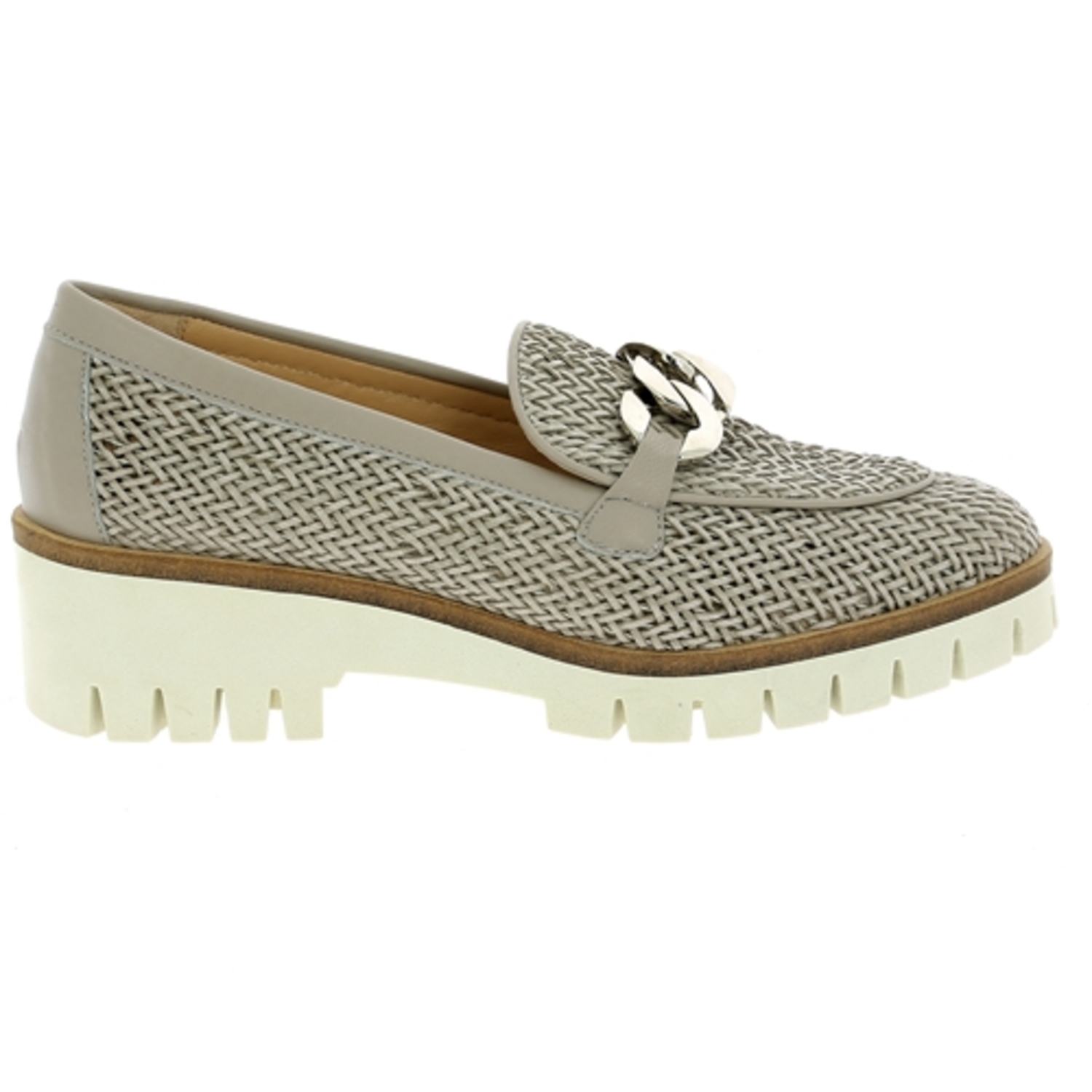 Zoom J'hay moccassins perle