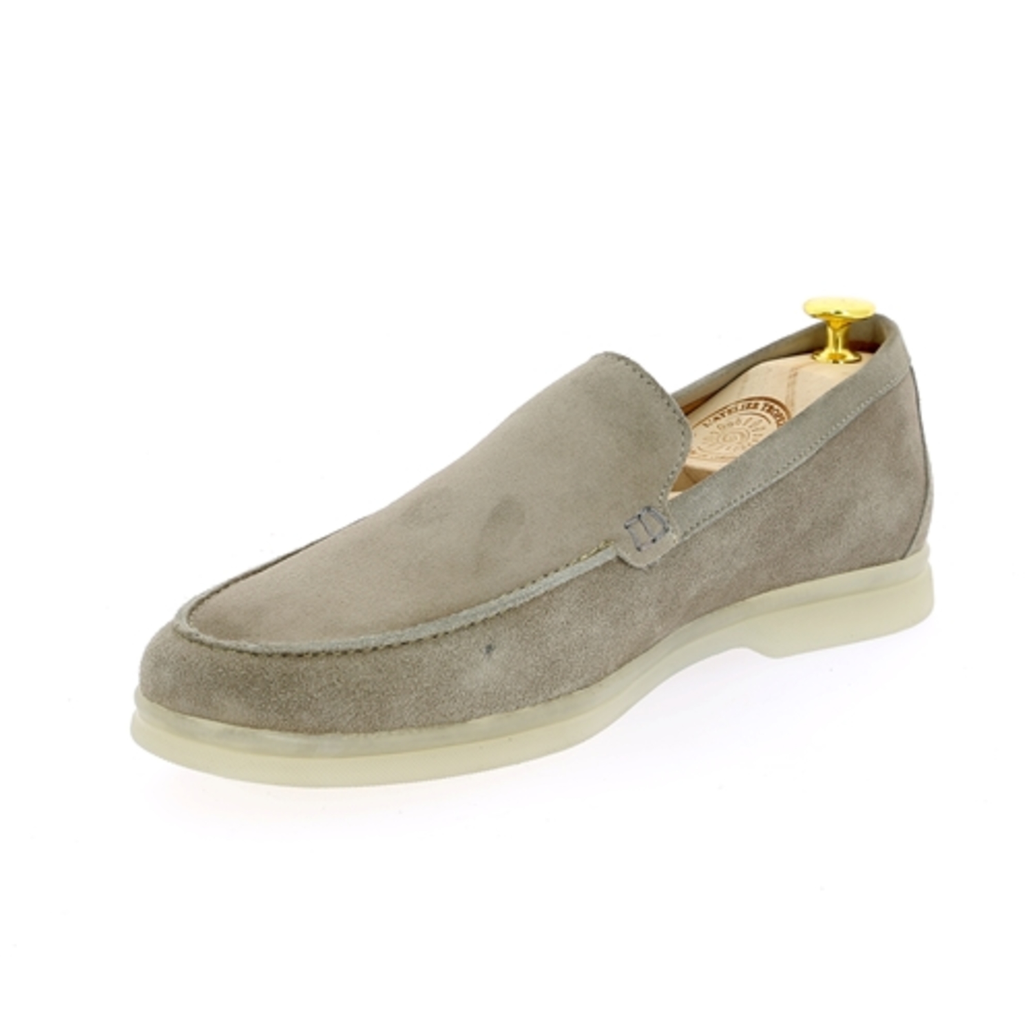 Zoom Atelier Tropezien moccassins gris