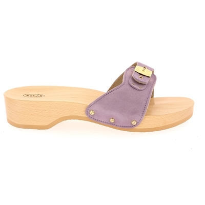 Scholl muiltjes - slippers lila