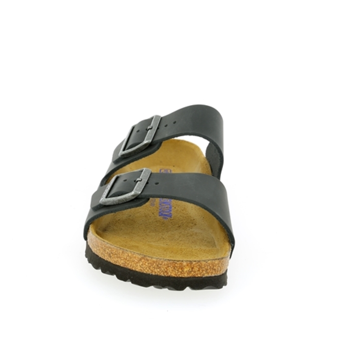 Birkenstock muiltjes zwart zwart