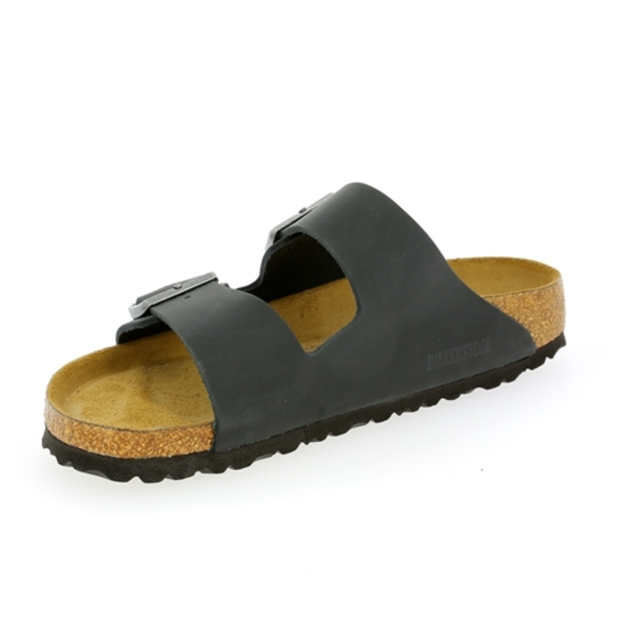 Birkenstock muiltjes zwart zwart