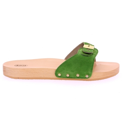 Scholl muiltjes - slippers groen