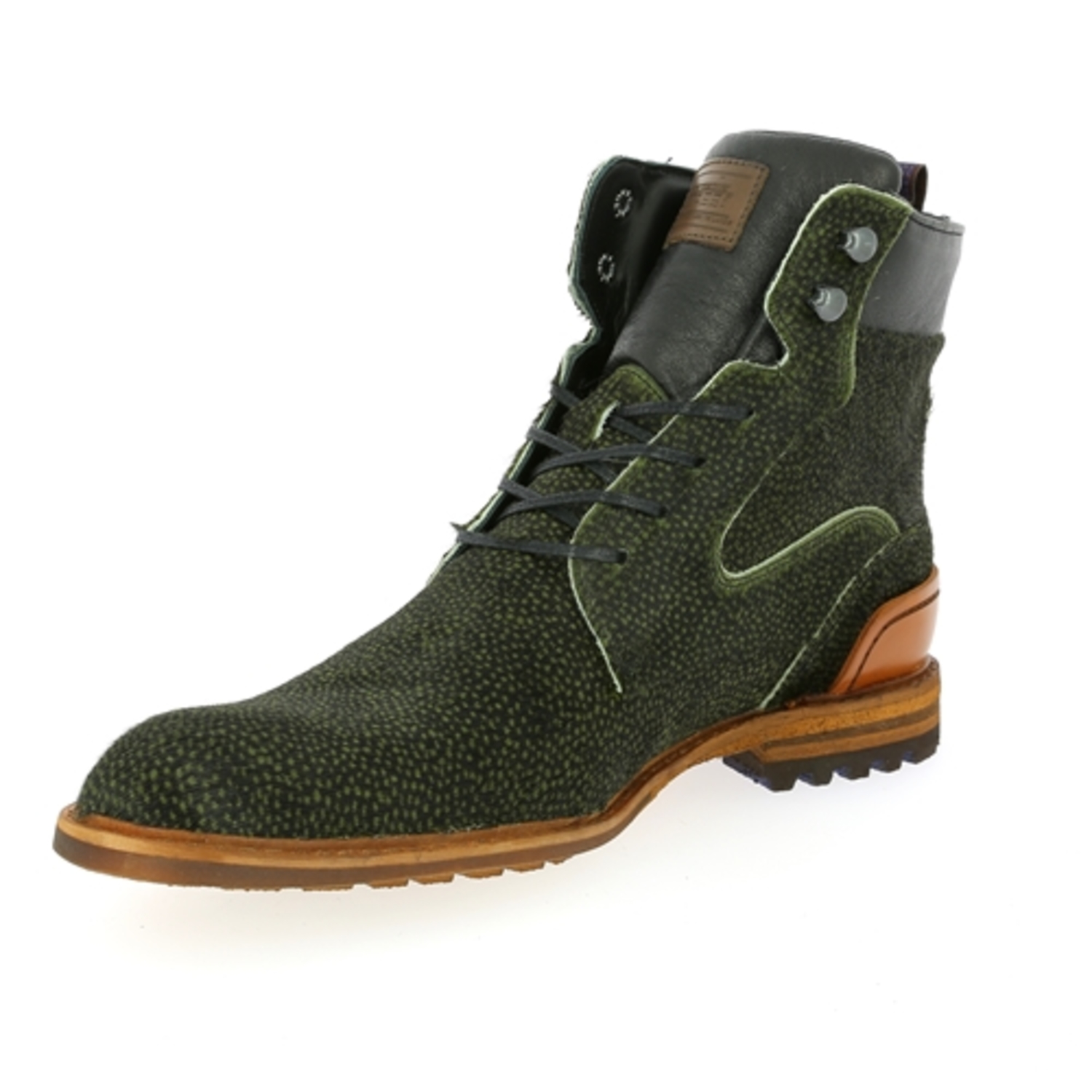 Zoom Floris Van Bommel bottines vert