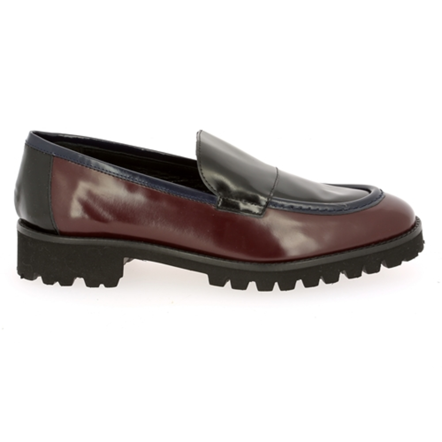 Zoom J'hay moccassins bordeaux