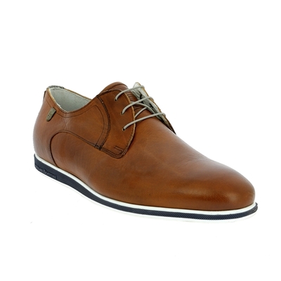 Floris Van Bommel veterschoenen cognac