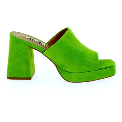 Bibilou muiltjes - slippers groen