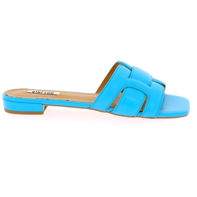 Bibilou muiltjes - slippers turquoise