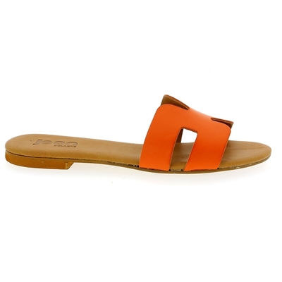 Delaere muiltjes - slippers oranje