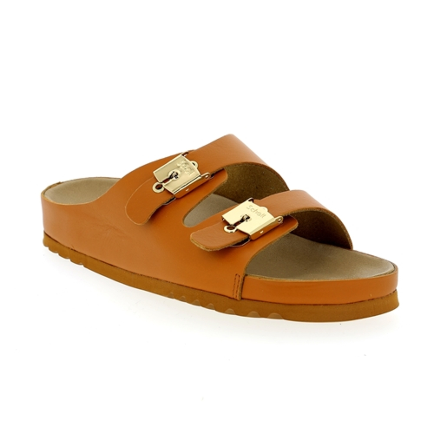 Zoom Scholl muiltjes - slippers cognac