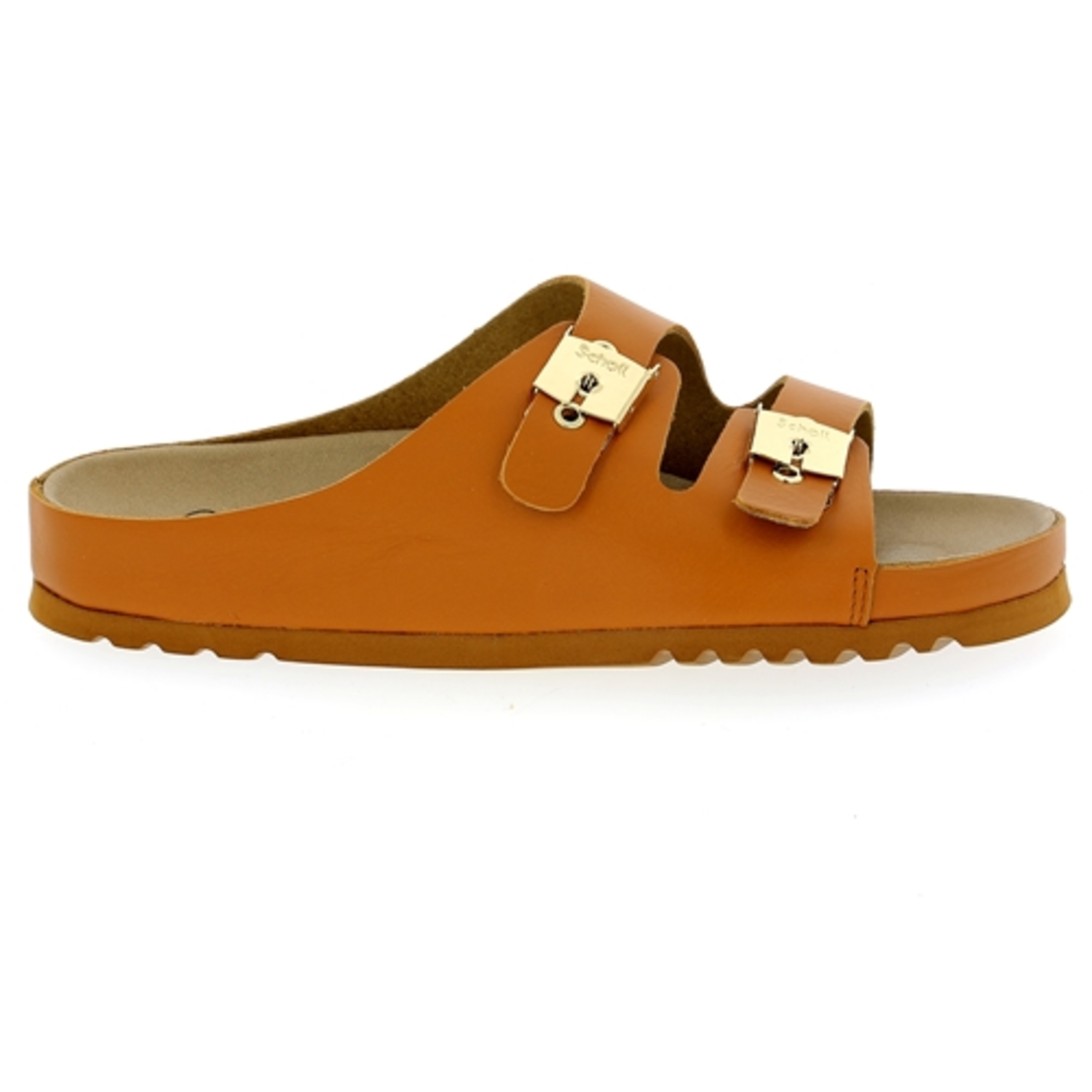 Zoom Scholl muiltjes - slippers cognac