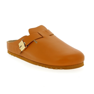 Scholl muiltjes - slippers cognac