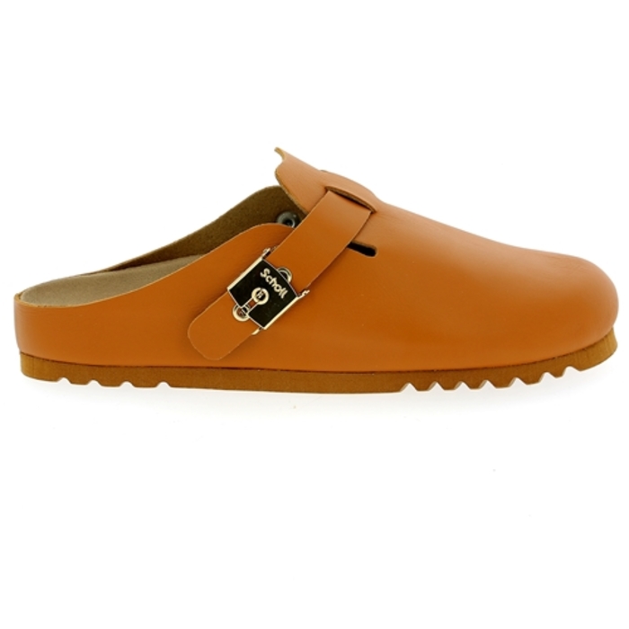 Muiltjes - slippers Scholl cognac