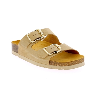 Scholl muiltjes - slippers beige